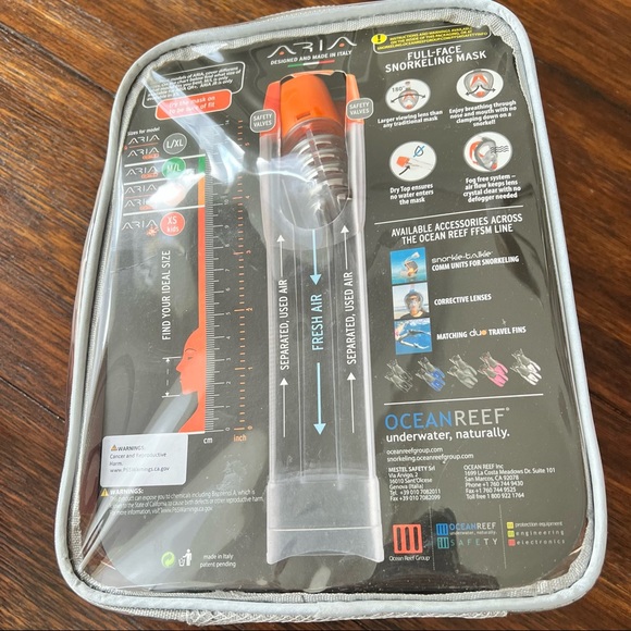 OCEAN REEF Full Face Snorkeling Mask size L/XL - Picture 2 of 7